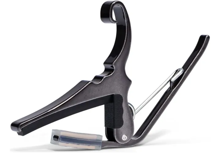 Capo Acust.t/pinza,KG6BCA,B.Chrome negro cromado Imp - Imagen 3