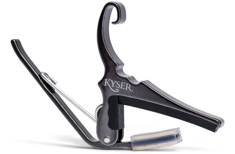 Capo Acust.t/pinza,KG6BCA,B.Chrome negro cromado Imp
