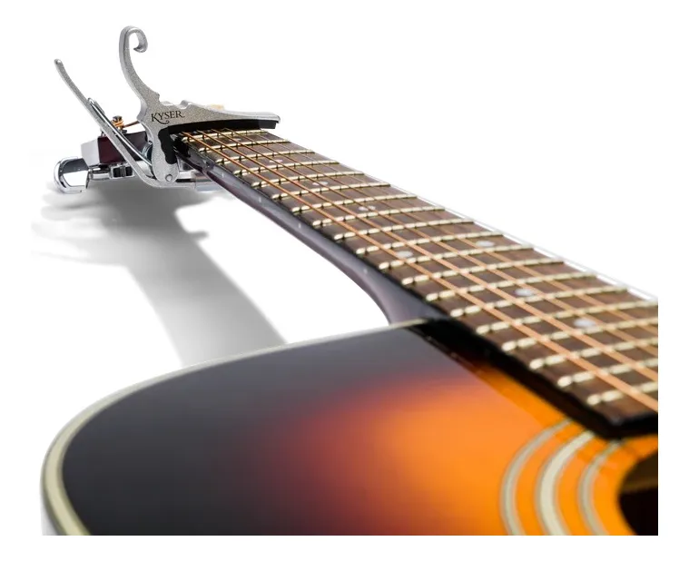 Capo Acustica, t/pinza KG6SA, Silver plateado Imp - Imagen 2