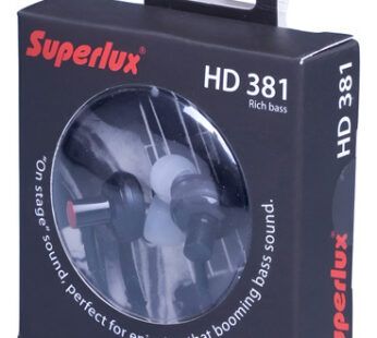 Auricular HD381 In Ear semi abierto negro Imp