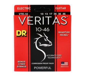 Encordado para guitarra eléctrica DR Strings Veritas VTE-10-3PK 010-046 Quantum Nickel – Importado