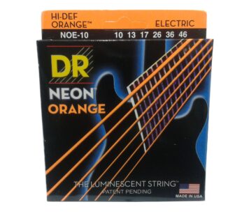 Encordado para guitarra acústica DR Strings Neon Orange NOA-10 .010 naranja – Importado