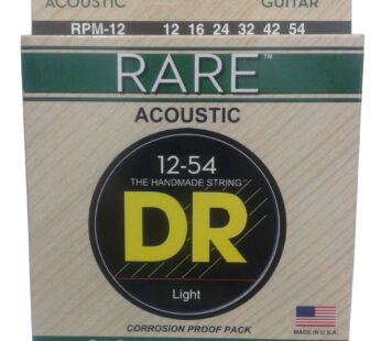 Encordado para guitarra acústica DR Strings Rare RPM-12 012-054 Phosphor Bronze – Importado
