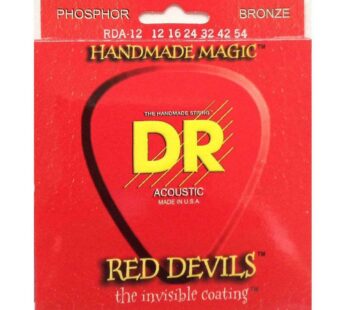 Encordado para guitarra acústica DR Strings Red Devils RDA-12 012-054 rojo – Importado