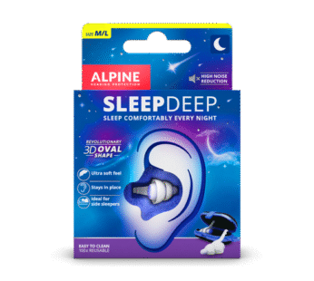Protector auditivo Alpine SleepDeep – Dormir – Reutilizable – Importado
