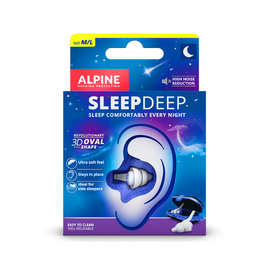 Protector auditivo Alpine SleepDeep – Dormir – Reutilizable – Importado