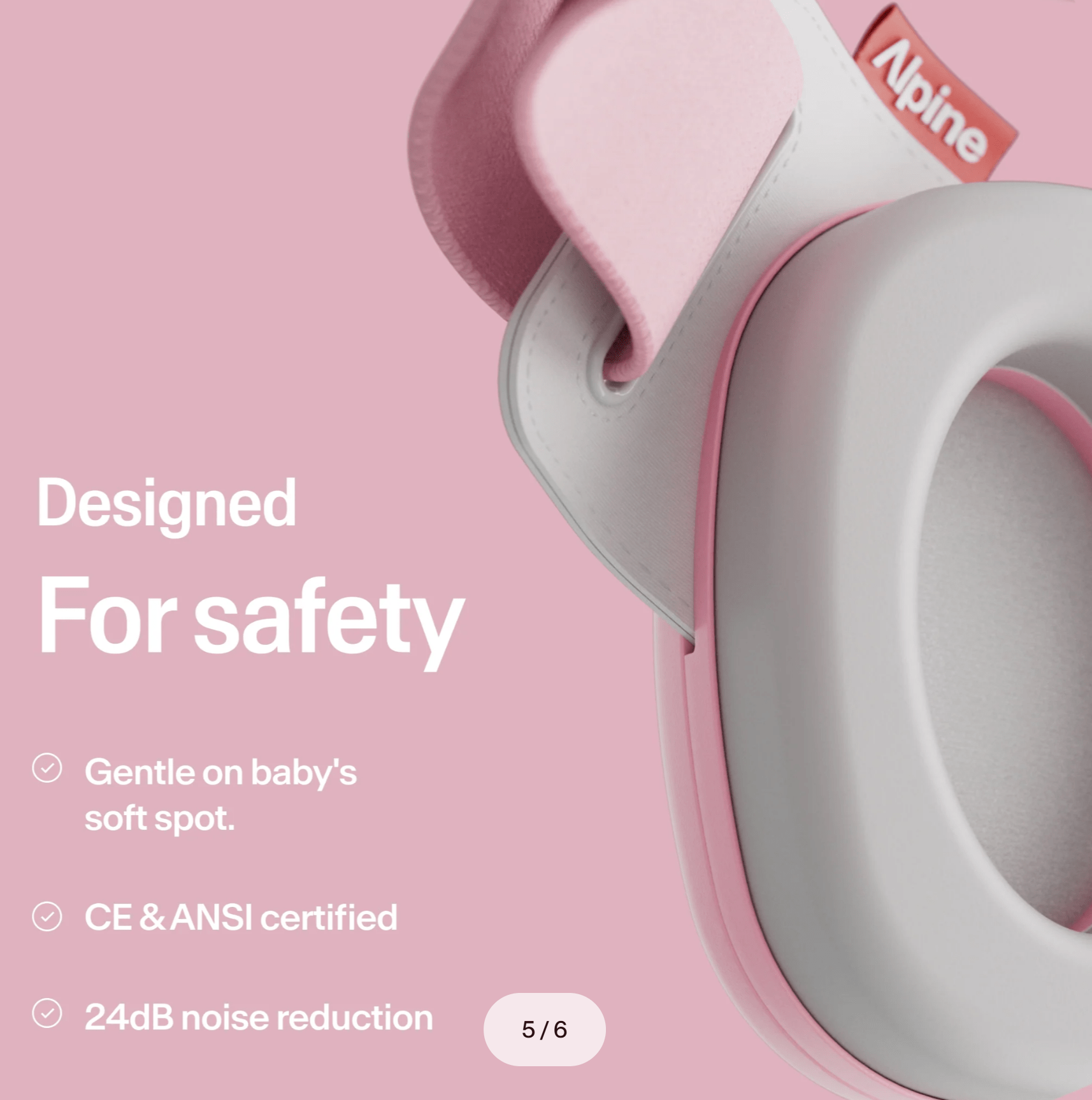 Protector auditivo Alpine Muffy Baby – Bebés – Orejera – Importado - Imagen 5
