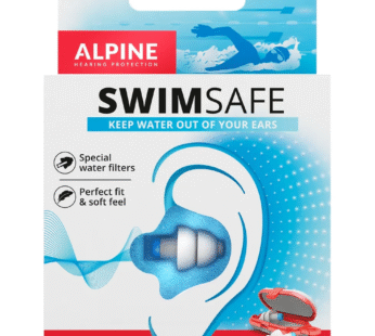 Protector auditivo Alpine SwimSafe – Natación y agua – Reutilizable – Importado