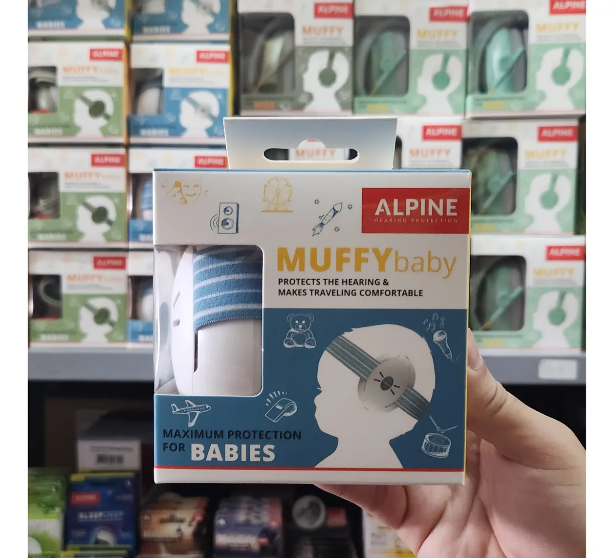 Protector auditivo Alpine Muffy Baby – Bebés – Orejera – Importado - Imagen 3