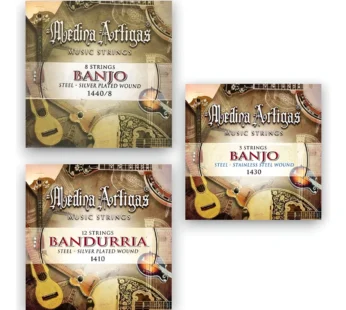 Medina Artigas Encordados Para Banjo Y Bandurria Pack X3