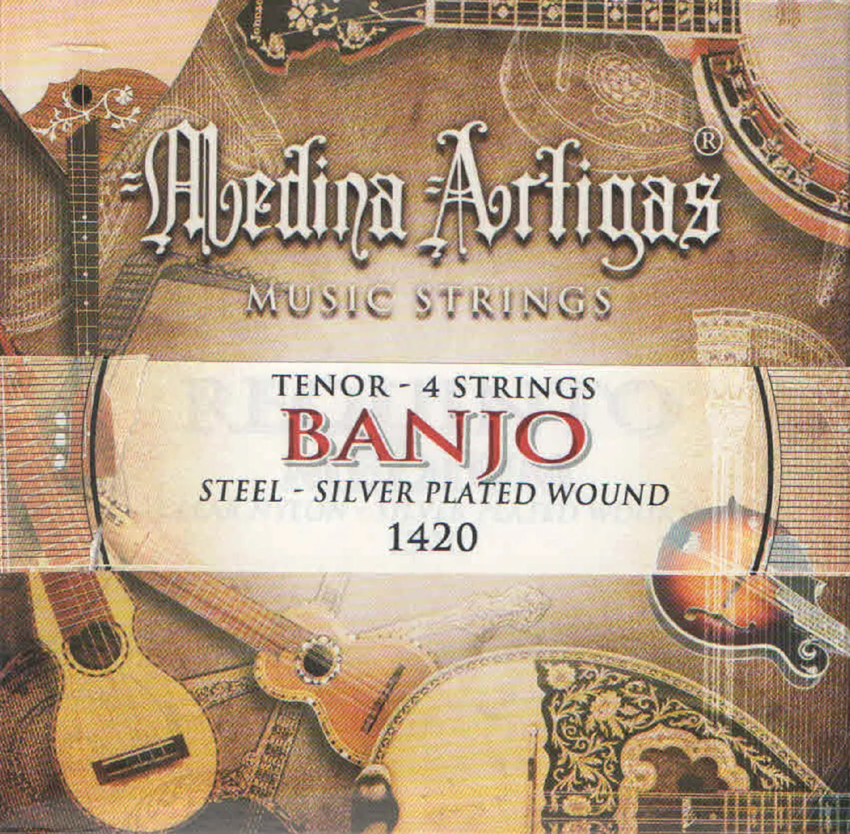 Medina Artigas Encordados Para Banjo Pack X2 - Imagen 2