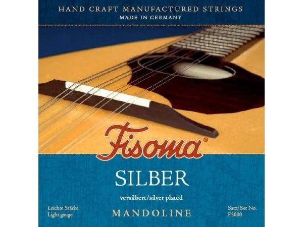 Encordado para Mandolin F3000 silver plated light . Imp