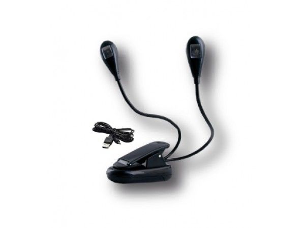 Luz para Atril Wingo WML-02 2 LEDs 2 Brazos Flexibles – Importada - Imagen 2