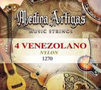 Encordado Medina Artigas Cuatro Venezolano,1270, nylon black . Nacional