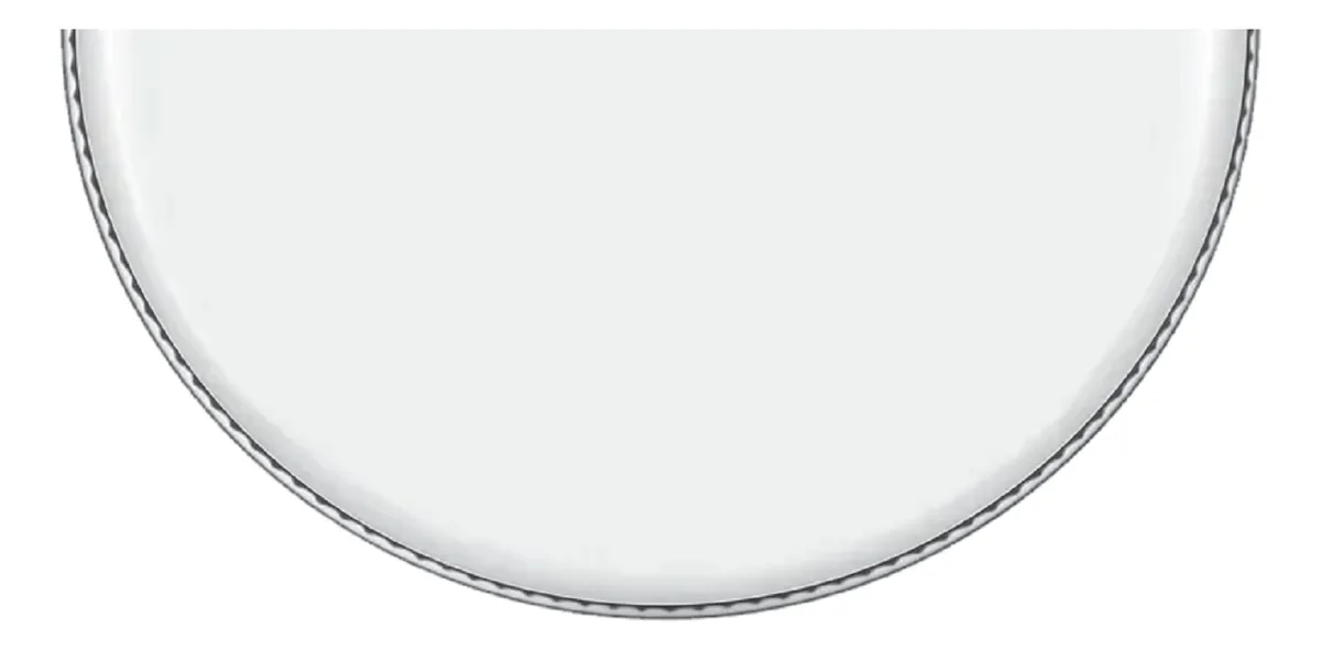 Parche 24" capa simple percusion milk serie WHITE . Imp - Imagen 3
