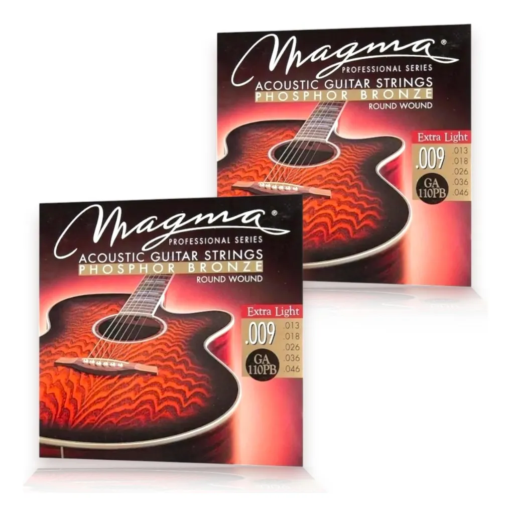 Pack X2 De Encordados Para Guitarra Acústica Ga110pb
