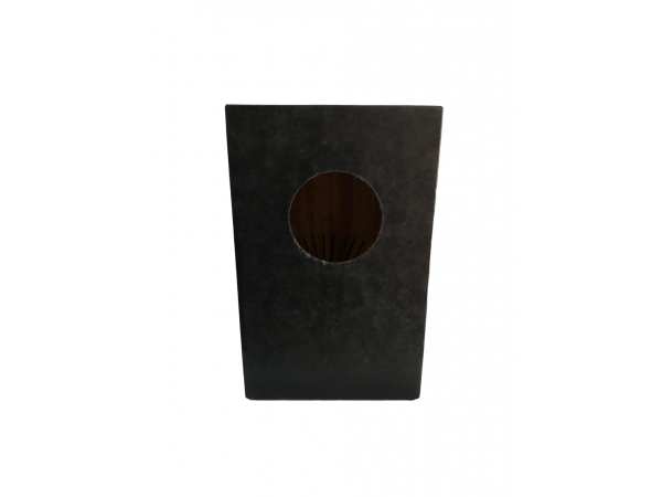 Cajon Peruano mediano economico 32cm x 22cm x 22cm Negro Nac - Imagen 2