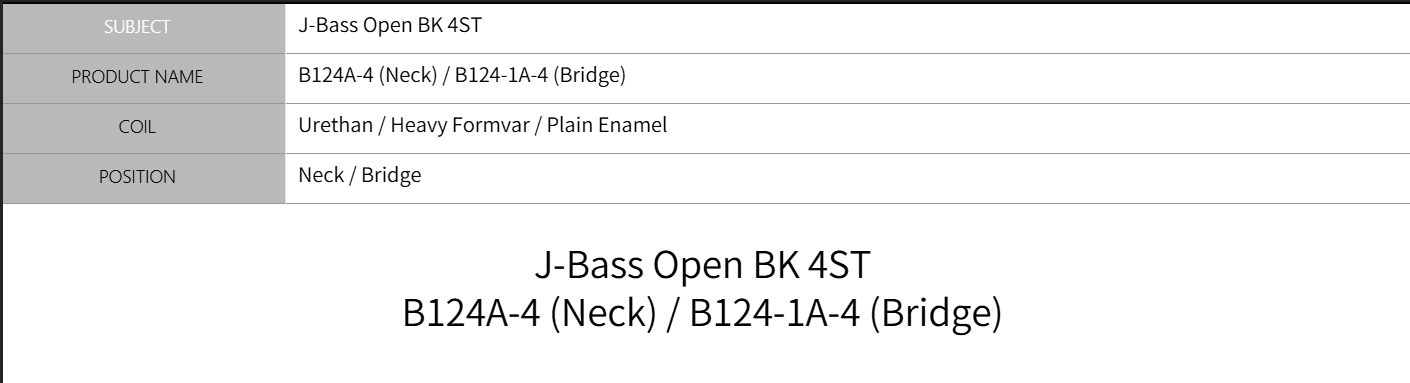 Microfono Bajo, B124-1 Jazz Bass . Imp - Imagen 4