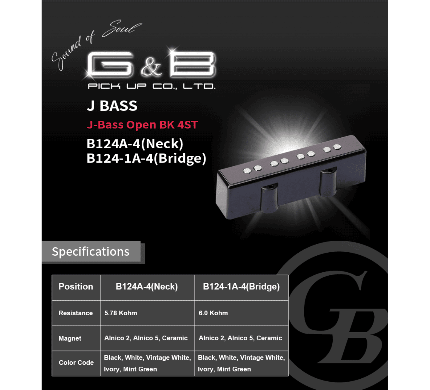 Microfono Bajo, B124-1 Jazz Bass . Imp - Imagen 2