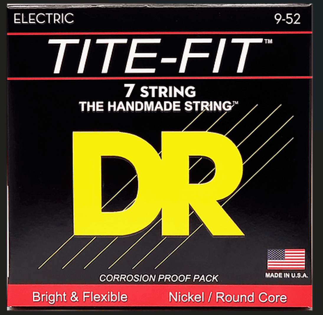 Encordado para guitarra eléctrica DR Strings Tite-Fit MT7-10 010-056 de 7 cuerdas – Importado