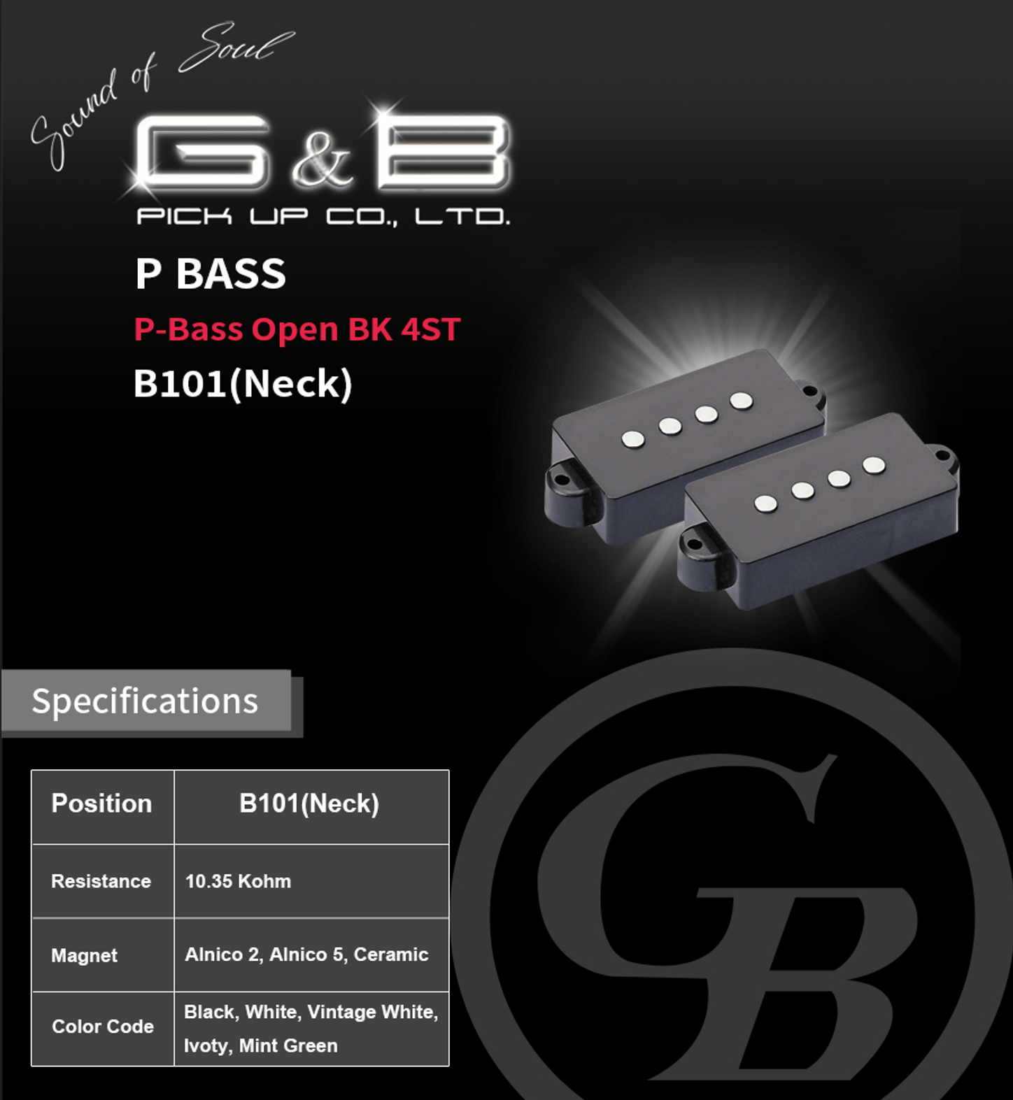 Microfono Bajo, B101A Precission . Imp