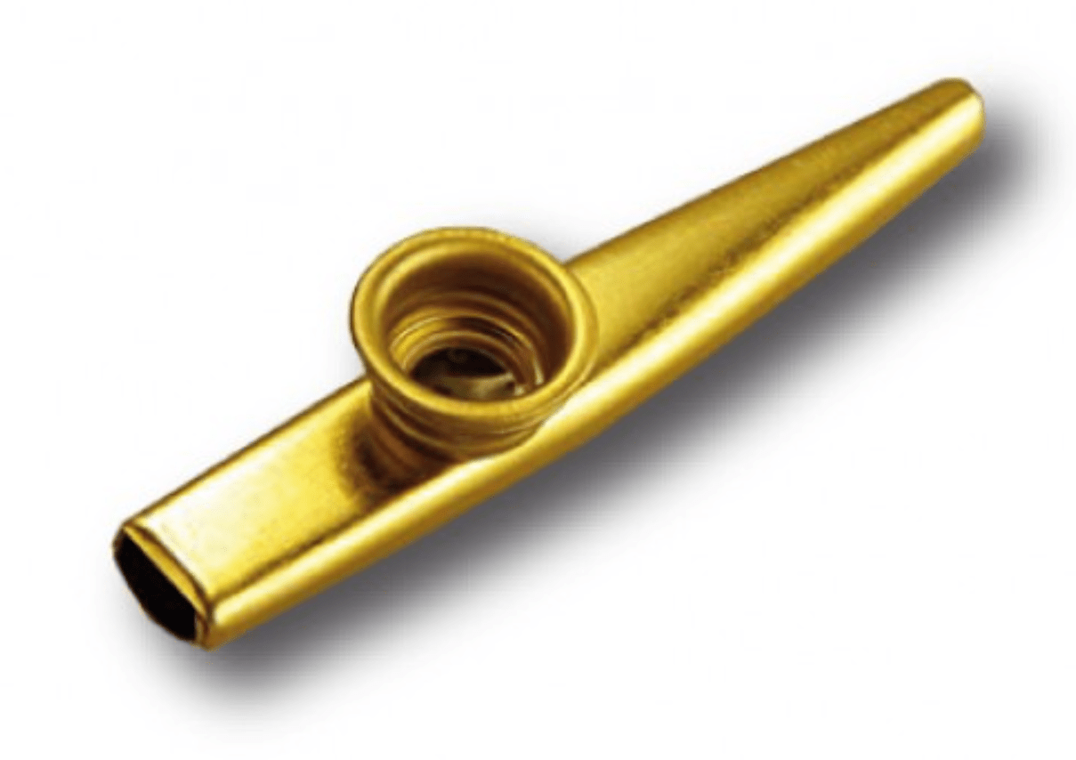 Kazoo Metálico Dorado LB Percusión K-025 – Importado