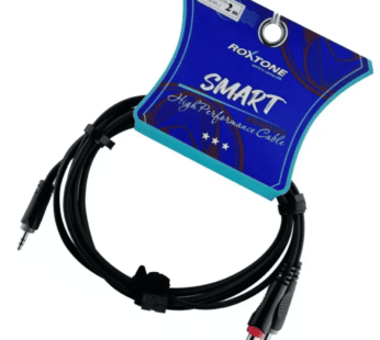 Cable miniplug stereo a 2 plug, 2 metros