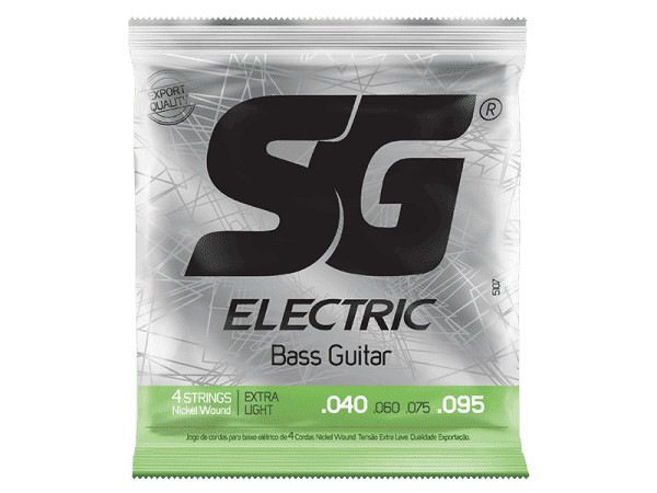 Encordado para bajo SG .040 de 4 cuerdas Nickel Plated Steel – Origen Brasil