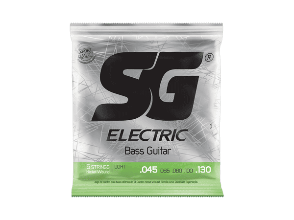 Encordado para bajo SG .045 de 5 cuerdas Nickel Plated Steel – Origen Brasil
