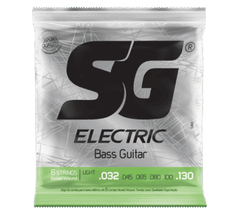 Encordado para bajo SG .032 de 6 cuerdas Nickel Plated Steel – Origen Brasil