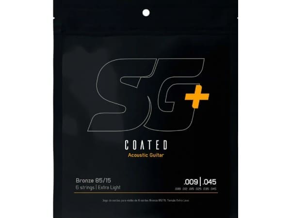 Encordado para guitarra acústica SG Coated Bronze 85/15 .009 – Origen Brasil