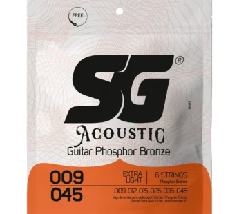Encordado para guitarra acústica SG Phosphor Bronze 009-045 – Origen Brasil
