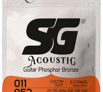 Encordado para guitarra acústica SG Phosphor Bronze 011-052 – Origen Brasil