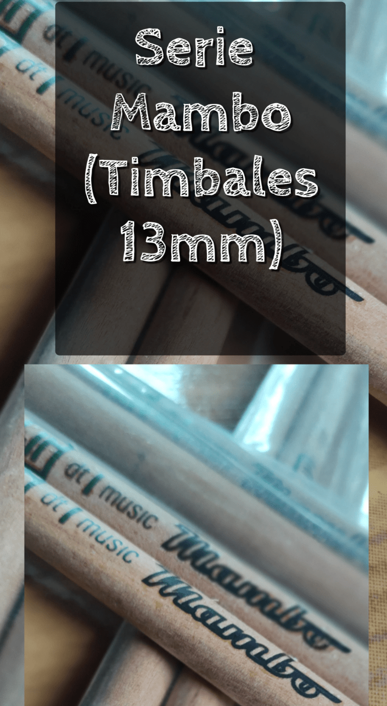 Palillos de madera para timbaleta DT Music 13 mm – Mambo – Nacional