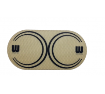 Protector para parche de bombo WILLIAMS Falam doble Dot Kevlar amarillo