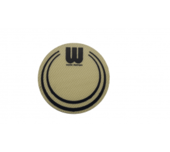 Protector para parche de bombo WILLIAMS Falam simple Dot Kevlar amarillo