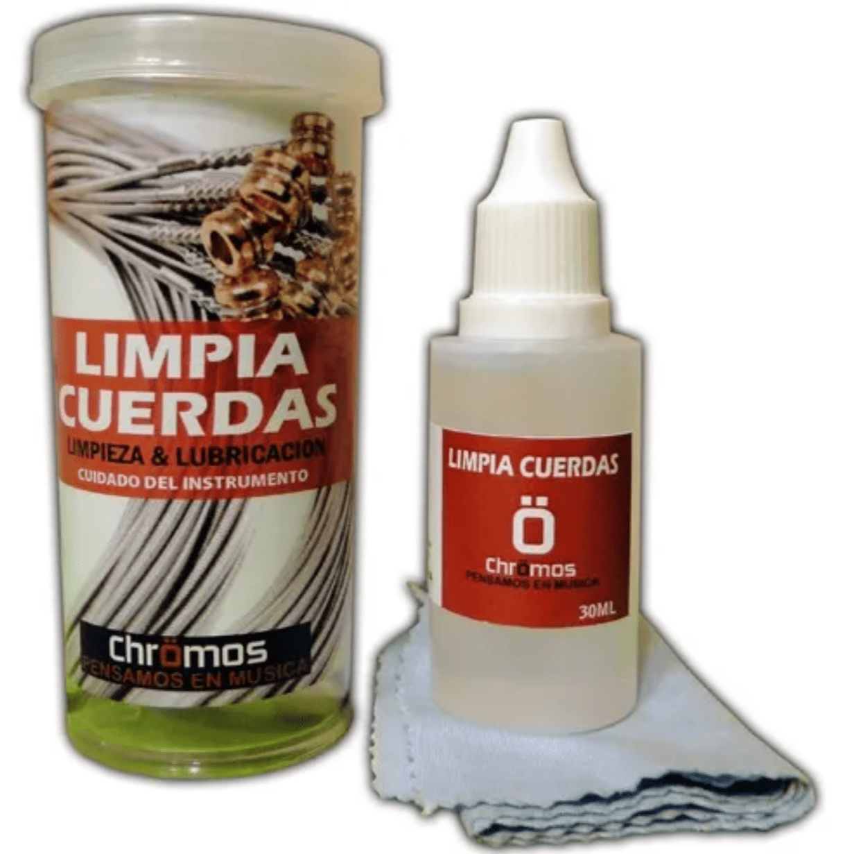 Limpia cuerdas x 30cc mas paños . Nac - Imagen 3