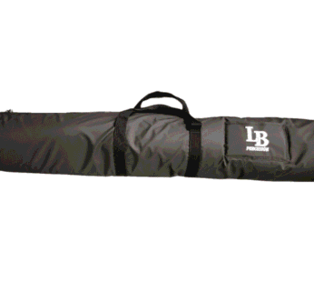 Funda acolchada para fierros LB Percusión,  tela avión 120 cm largo x 20 cm de diametro, color negra – Nacional