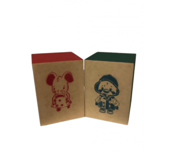 Cajon Peruano Infantil 30 x 22 x 22 cm. Negro Nac