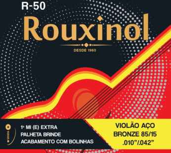 Encordado para guitarra acústica ROUXINOL R50 .010 Bronze 85/15 – Importado