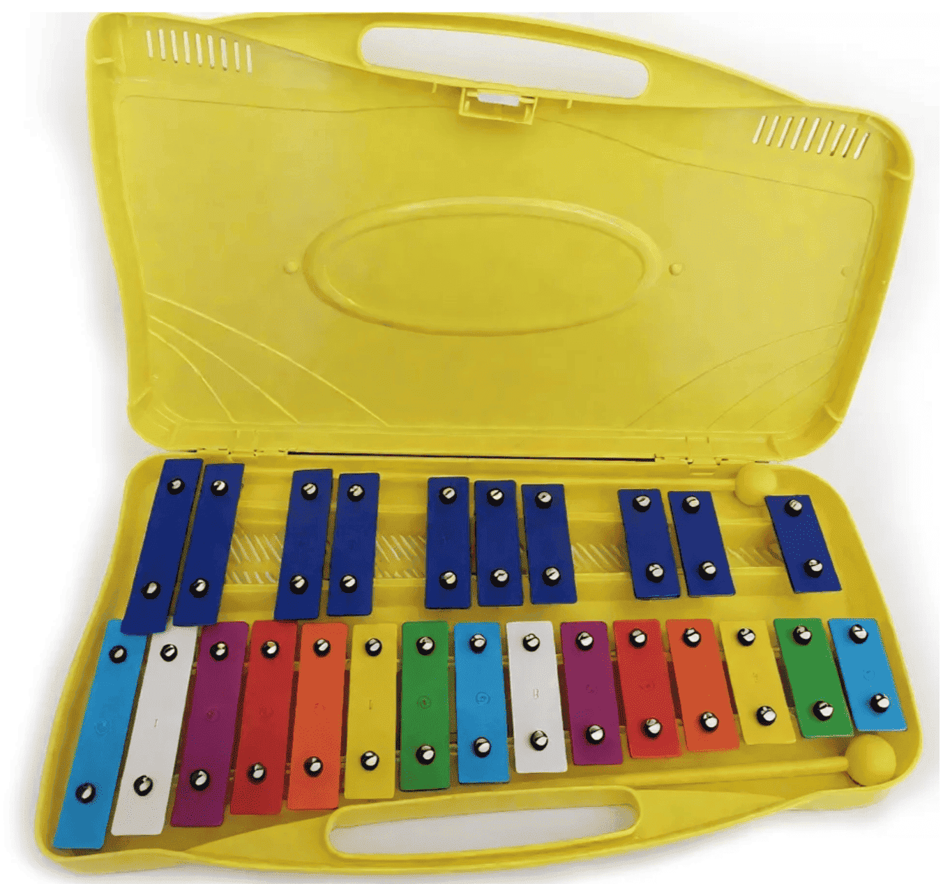 Metalofón LB Percusión 25 Notas con Placas de Aluminio, Estuche y 2 Baquetas – Importado