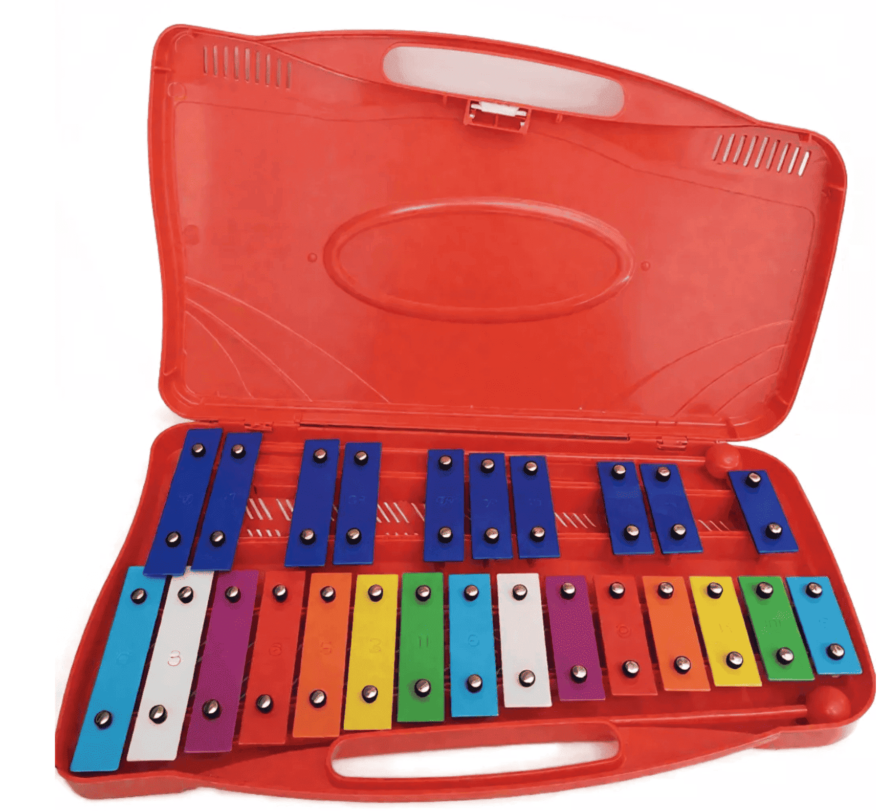 Metalofón LB Percusión 25 Notas con Placas de Aluminio, Estuche y 2 Baquetas – Importado - Imagen 2