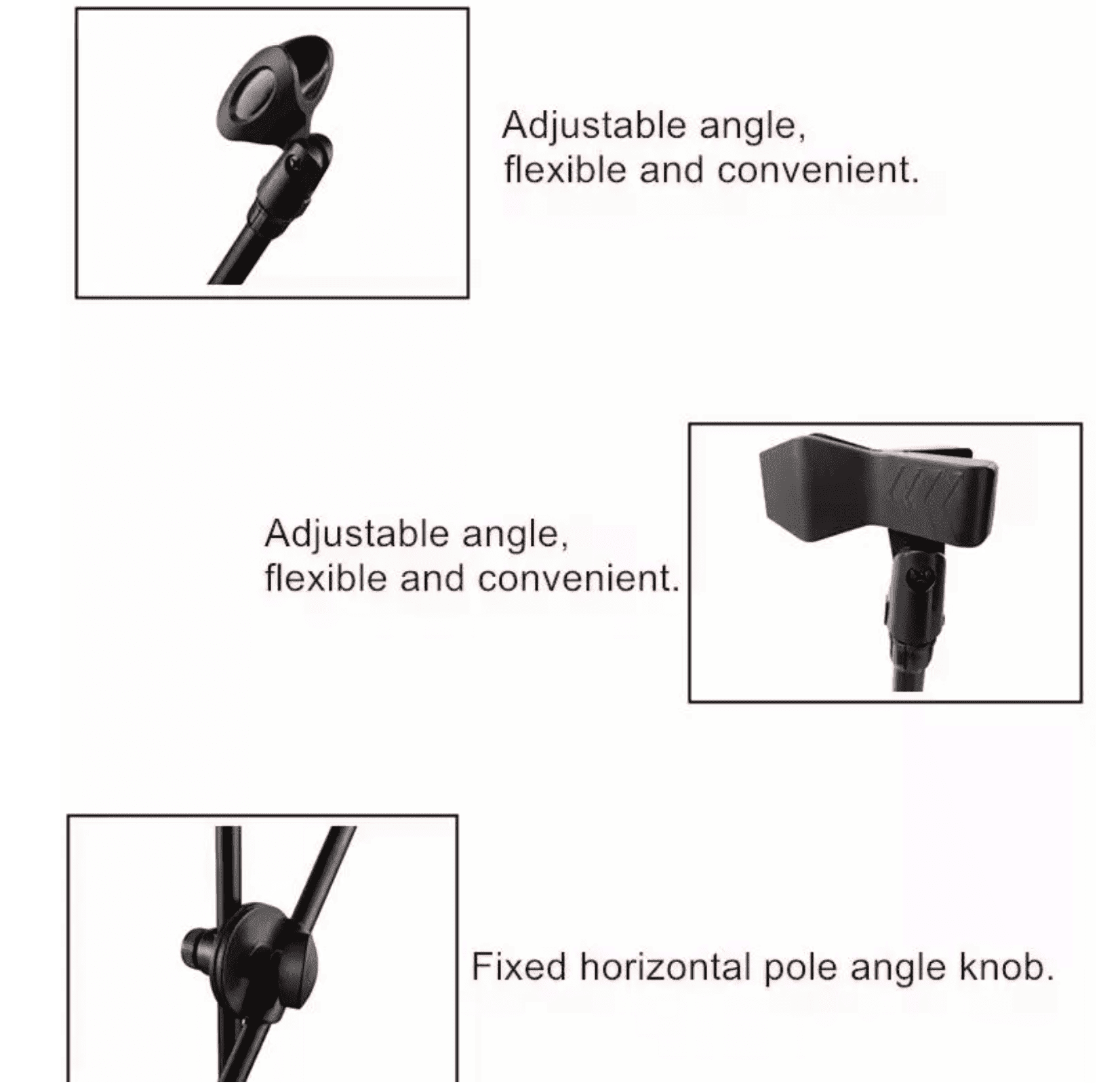 Soporte para Dos Micrófonos Matrix MS-200 Tipo Boom Doble – Importado - Imagen 3