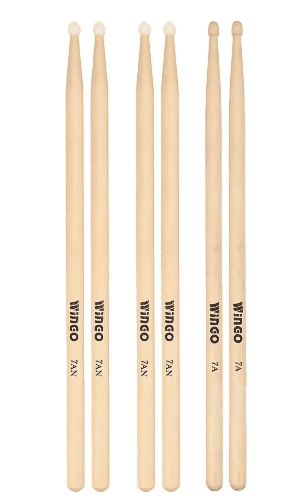 Palillos Wingo 7A Maple Punta de Madera – Importado