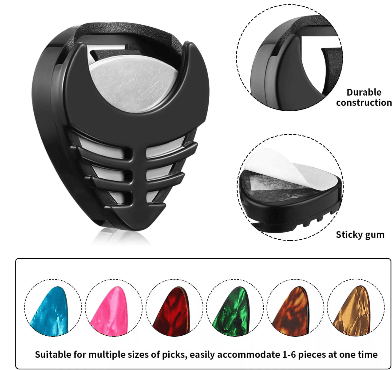 Porta Púas Matrix WP-H2 Colores Varios – Importado