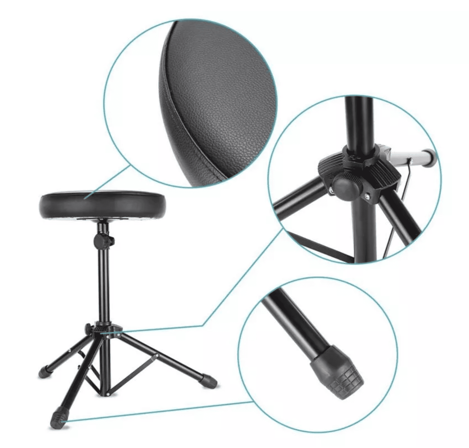 Banqueta para Batería LB Percusión WS-D1 Regulable – Importada - Imagen 2