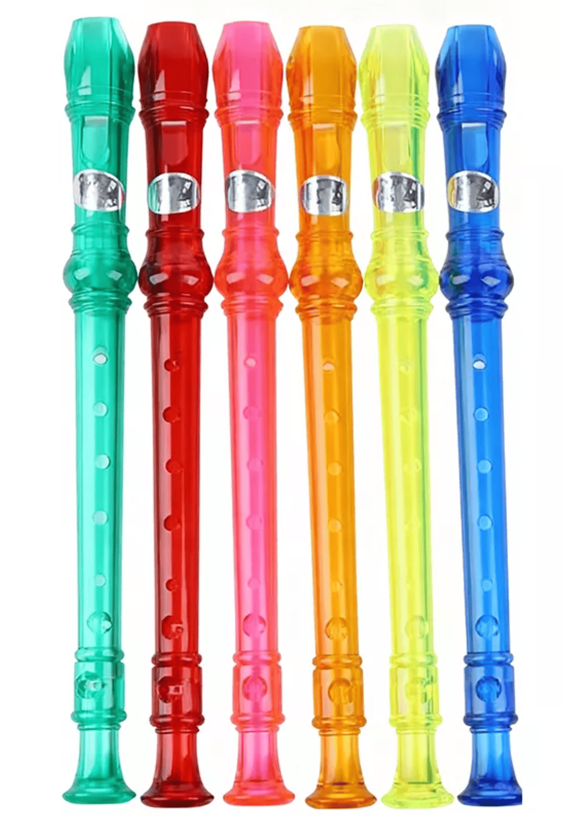 Flauta Dulce Soprano Matrix X-55T Transparente con Varilla de Limpieza Colores Surtidos – Importada