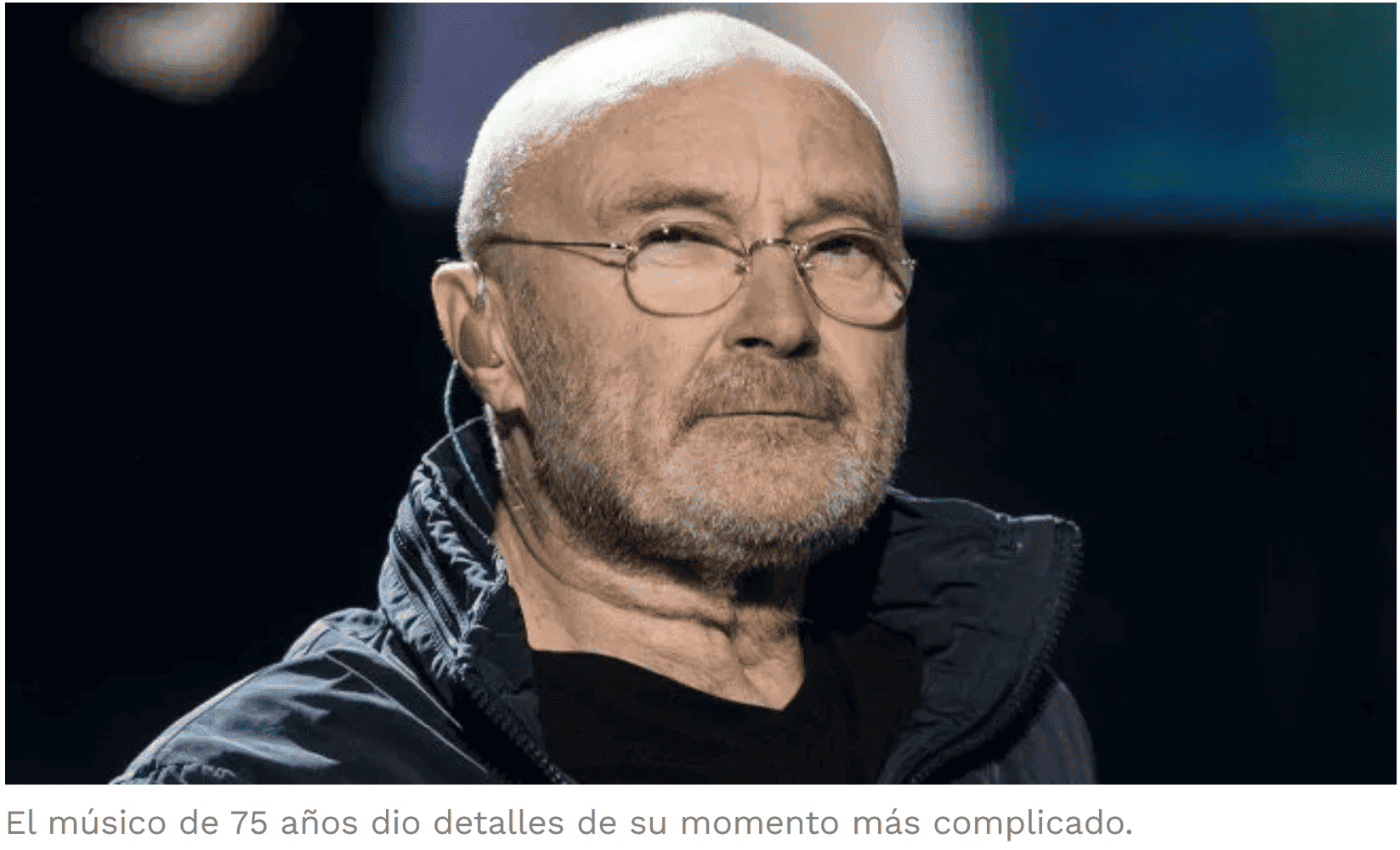 Phil Collins casi muere por el alcohol